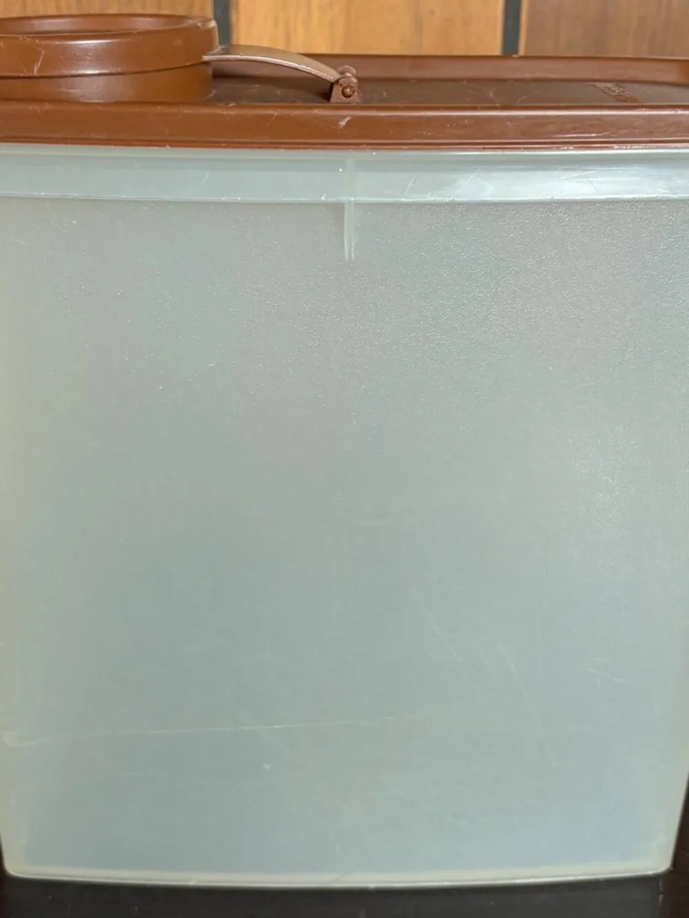 3 Vintage Tupperware Modular Mates Food Storage Containers Sheer Plastic Brown